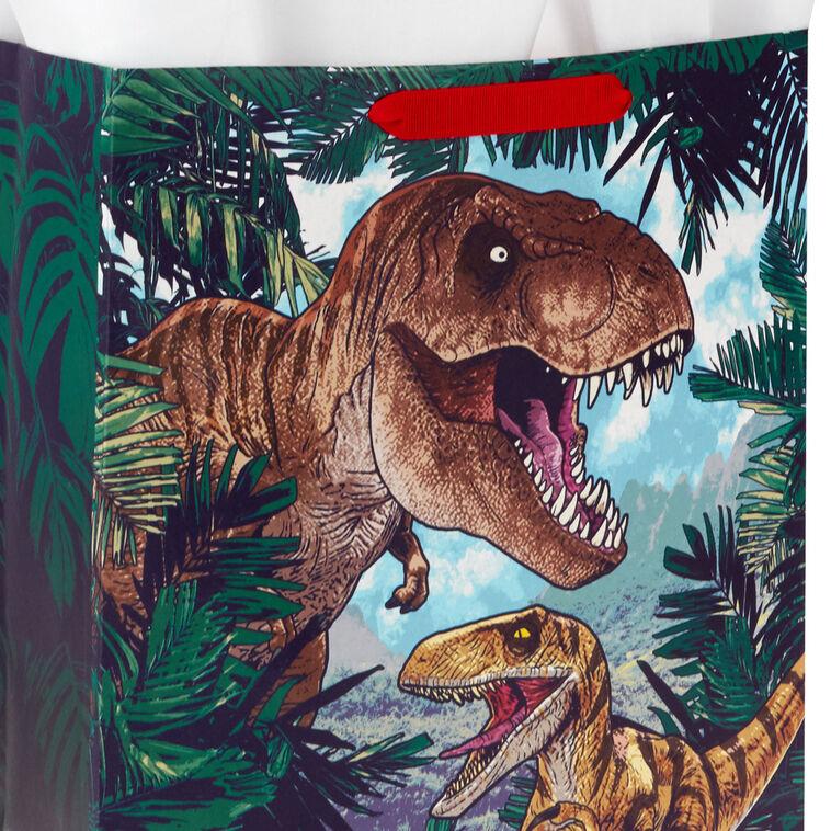 Hallmark 13" Jurassic Park T-Rex Territory Large Gift Bag With Tissue Paper