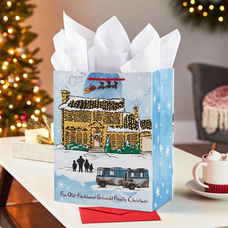 Hallmark 13" National Lampoon's Christmas Vacation™ House With Lights Large Gift Bag With Tissue Paper