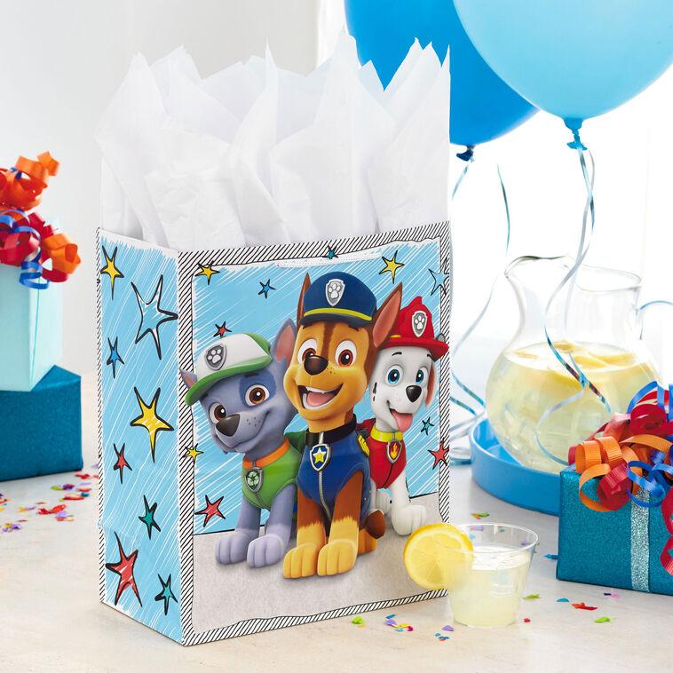 Hallmark 13" Paw Patrol™ Chase And Friends Blue Gift Bag