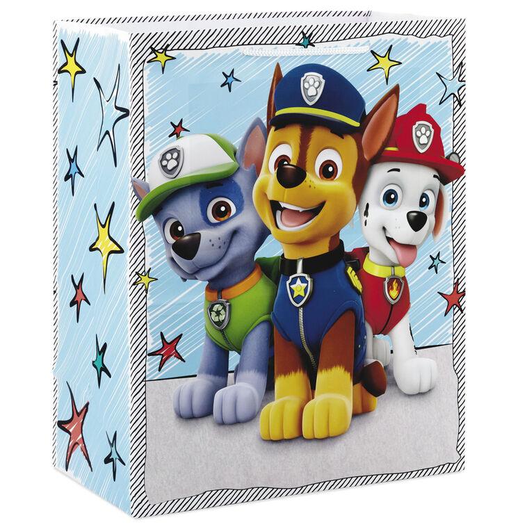 hallmark 13" Paw Patrol™ Chase and Friends Blue Gift Bag