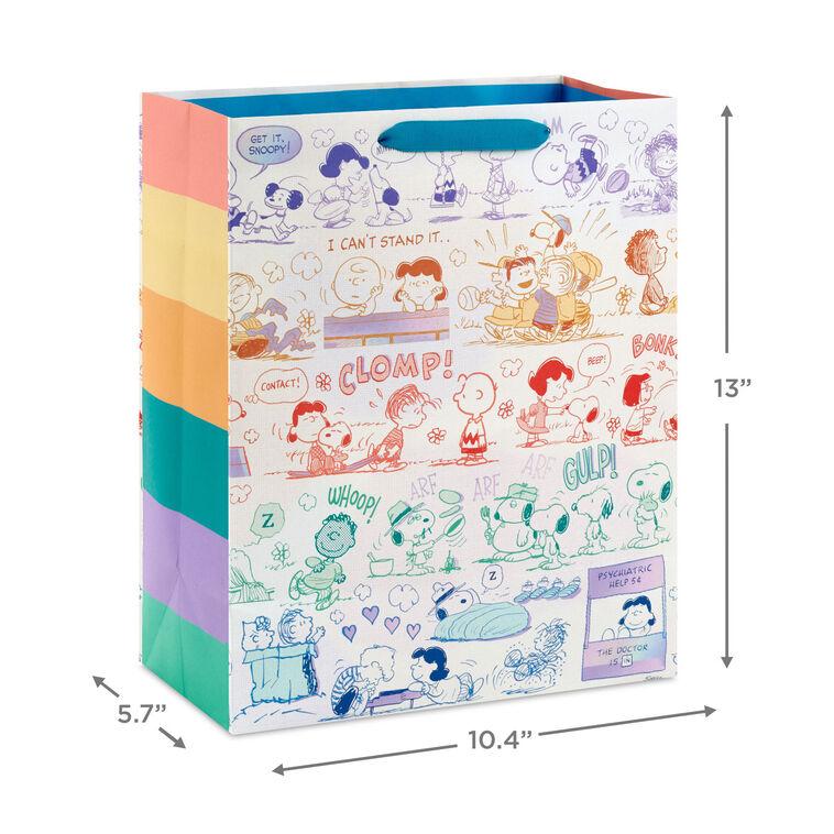 Hallmark 13" Peanuts® 75th Anniversary Scenes Large Gift Bag