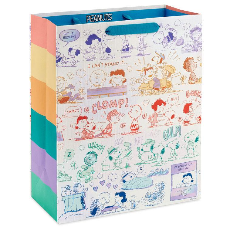 hallmark 13" Peanuts® 75th Anniversary Scenes Large Gift Bag