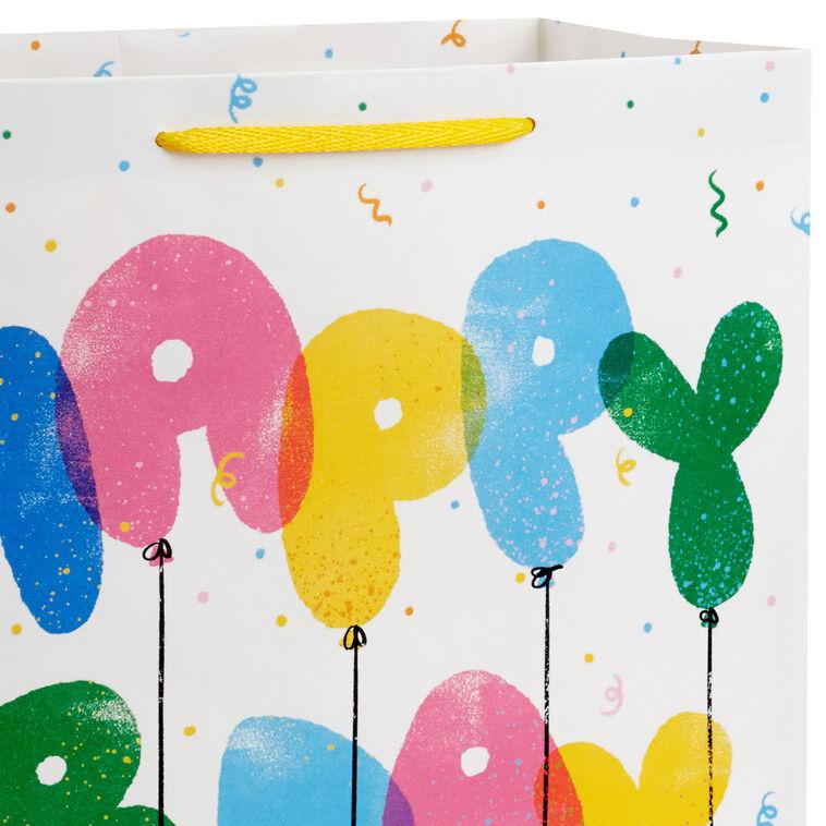 Hallmark 13" Playful Balloons Large Birthday Gift Bag