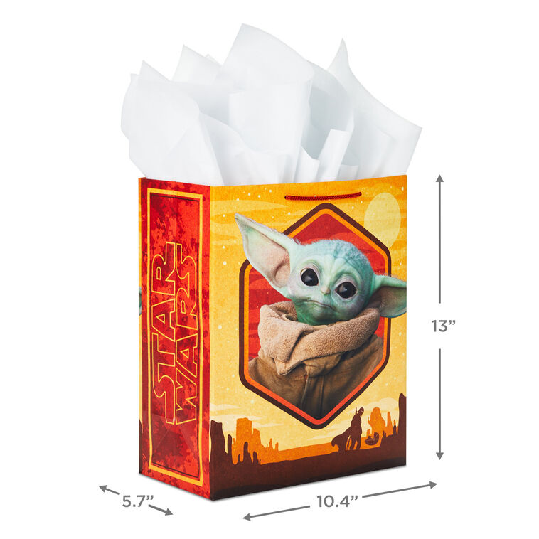 Hallmark 13" Star Wars: The Mandalorian™ The Child™ Gift Bag With Tissue Paper