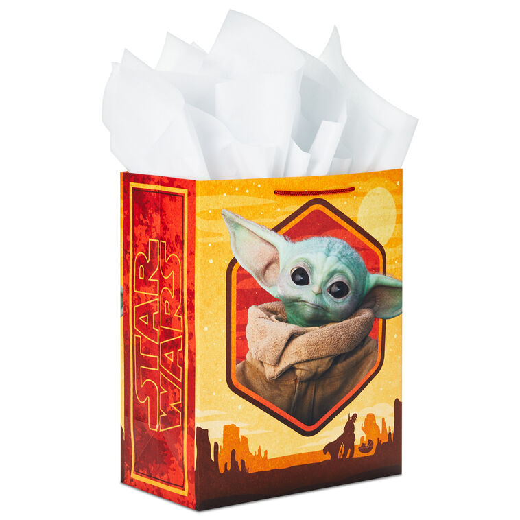 hallmark 13" Star Wars: The Mandalorian™ The Child™ Gift Bag With Tissue Paper