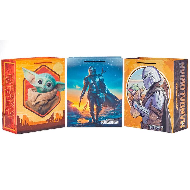 hallmark 13" Star Wars™ The Mandalorian™ and Grogu™ Assorted 3-Pack Large Gift Bags