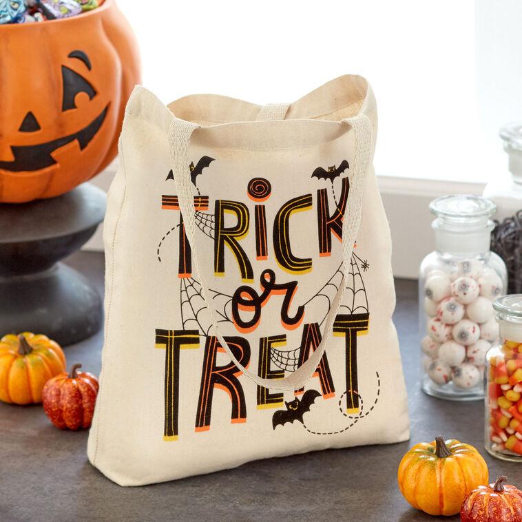 Hallmark 13" Trick Or Treat Canvas Halloween Tote Bag