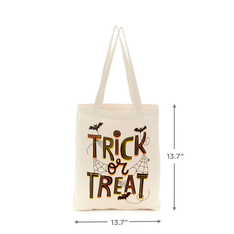 Hallmark 13" Trick Or Treat Canvas Halloween Tote Bag