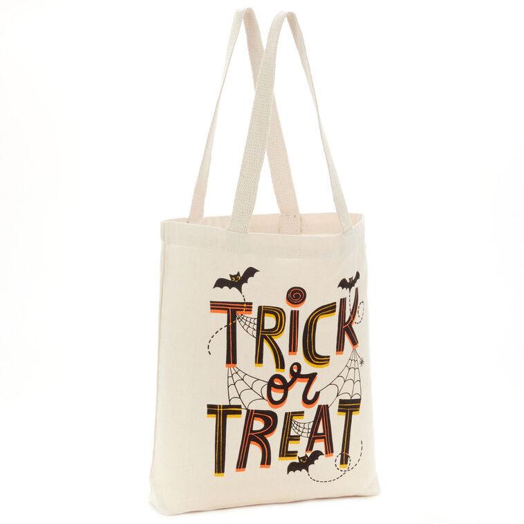 hallmark 13" Trick or Treat Canvas Halloween Tote Bag