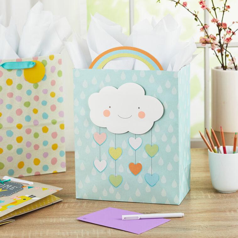 Hallmark 13" Welcome Baby 3-Pack Assorted Gift Bags With Tissue