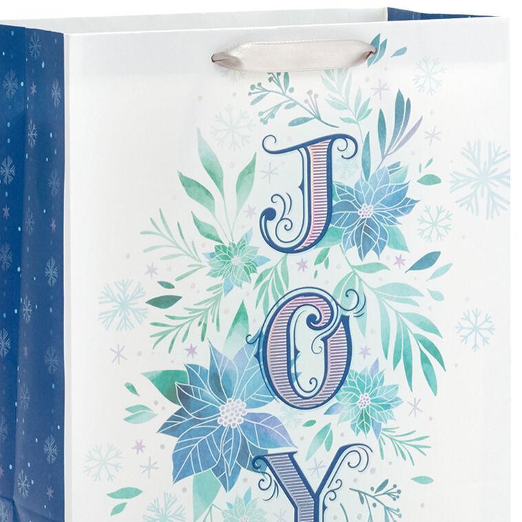 Hallmark 13" Winter Watercolors 3-Pack Assorted Large Holiday Gift Bag Bundle