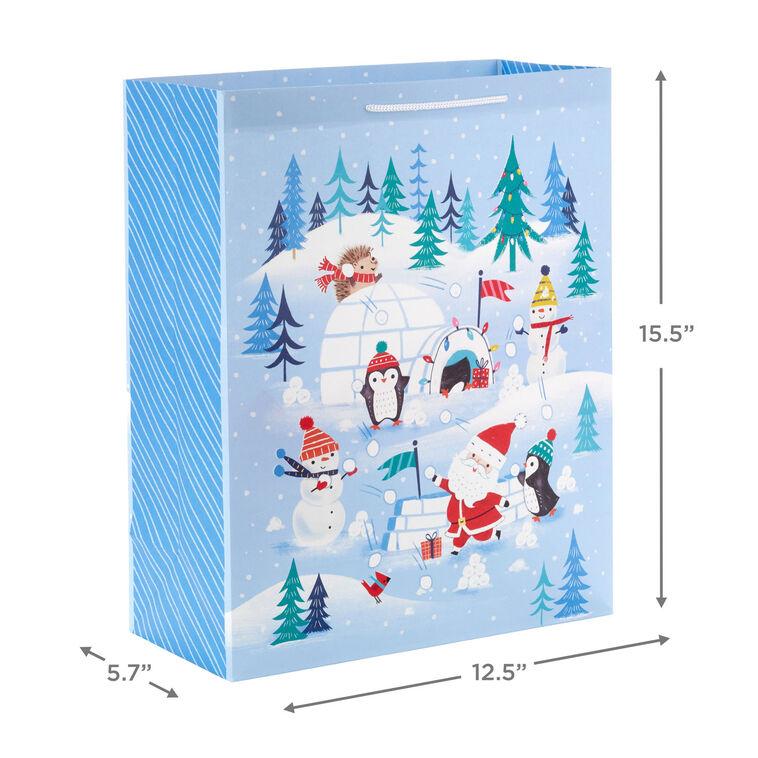 Hallmark 15.5" Cute Winter Scenes 2-Pack XL Christmas Gift Bags