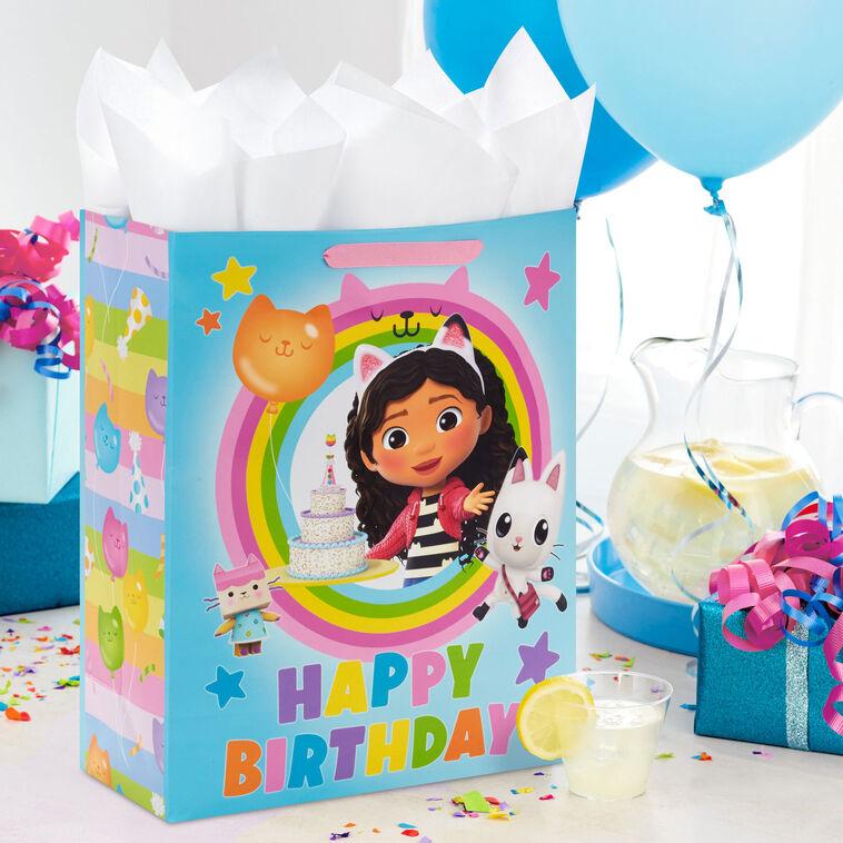 Hallmark 15.5" DreamWorks Animation Gabby's Dollhouse Extra-Large Birthday Gift Bag With Tissue Paper