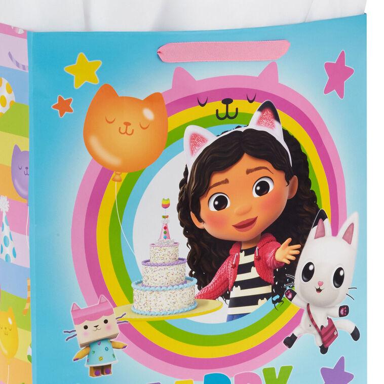 Hallmark 15.5" DreamWorks Animation Gabby's Dollhouse Extra-Large Birthday Gift Bag With Tissue Paper