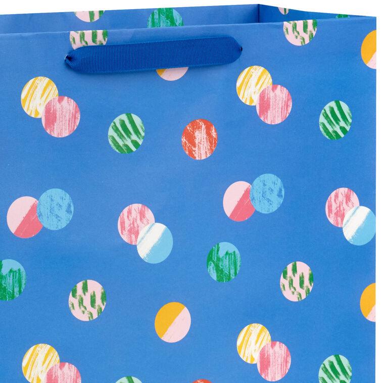 Hallmark 15.5" Playful Dots On Blue Extra-Large Gift Bag
