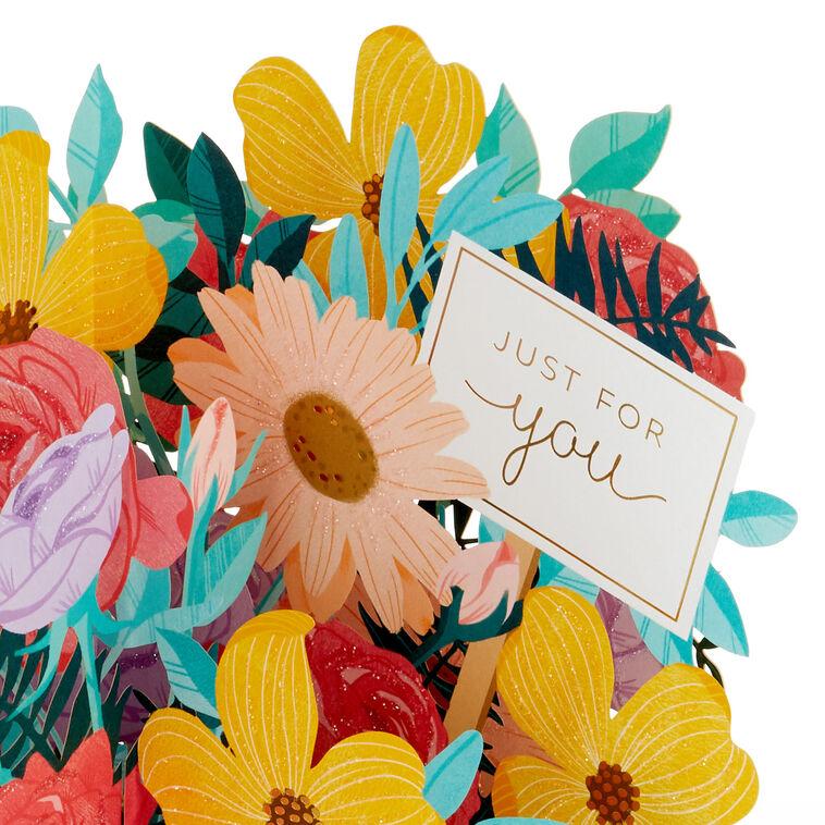Hallmark 16.38" Jumbo Sending Happy Thoughts 3D Pop-Up Thinking Of You Card