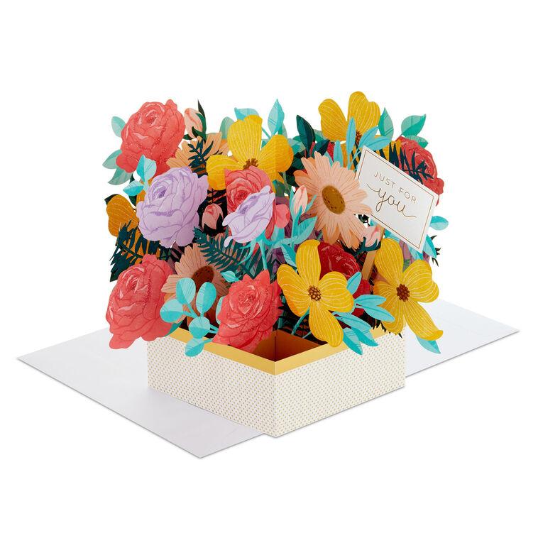 hallmark 16.38" Jumbo Sending Happy Thoughts 3D Pop-Up Thinking of You Card