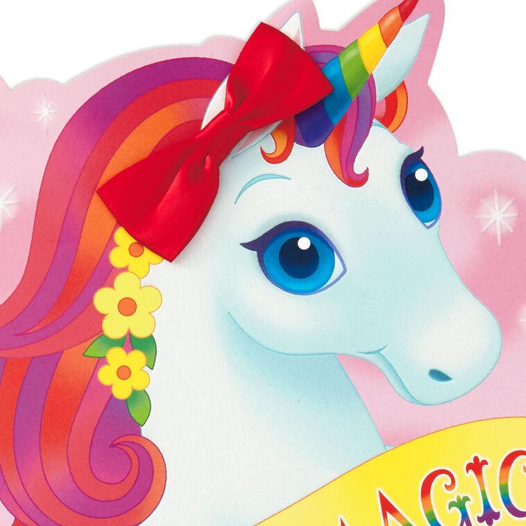 Hallmark 16" Birthday Magic Unicorn Jumbo Birthday Card