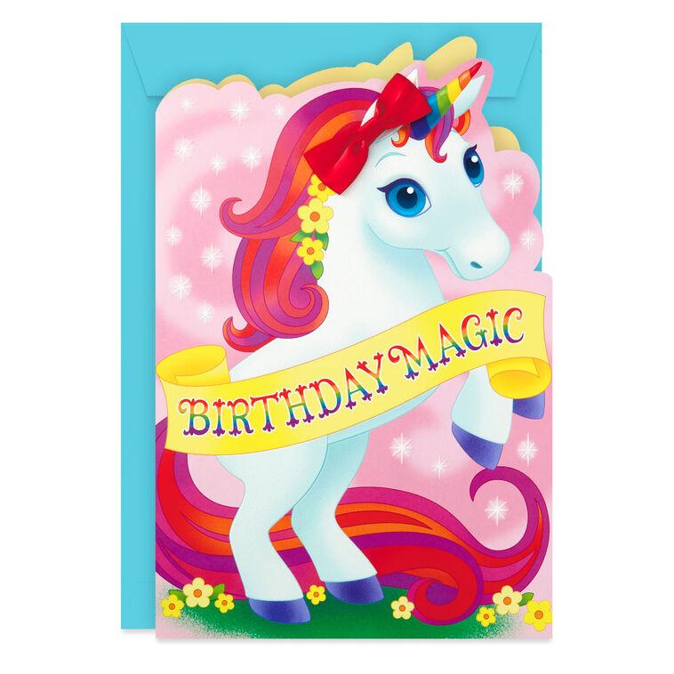 hallmark 16" Birthday Magic Unicorn Jumbo Birthday Card