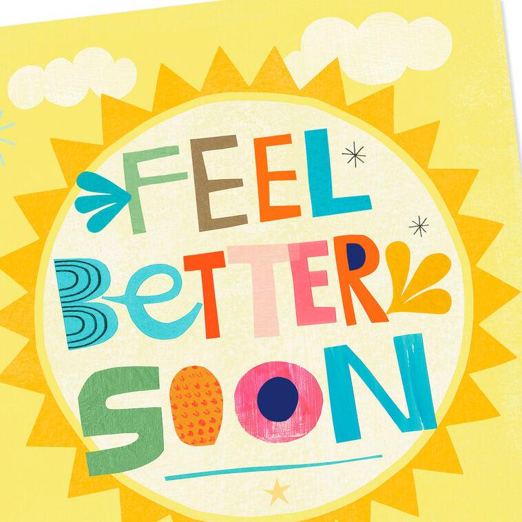 Hallmark 16" Feel Better Soon Sun Jumbo Get Well Card