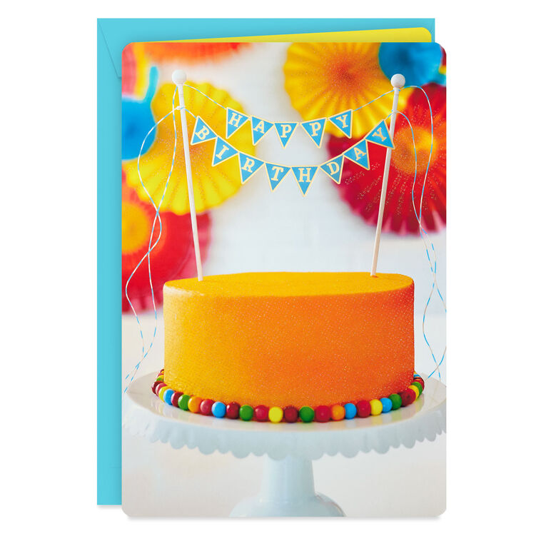 hallmark 16" Happy Birthday Cake Jumbo Birthday Card