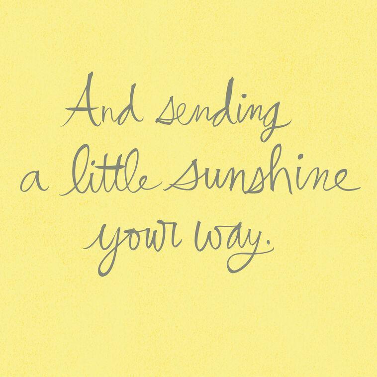 Hallmark 16" Ray Of Sunshine Jumbo Encouragement Card