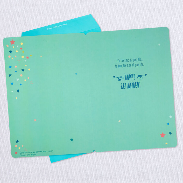 Hallmark 16" Retired And Admired Jumbo Retirement Card With Banner