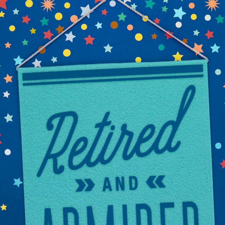 Hallmark 16" Retired And Admired Jumbo Retirement Card With Banner
