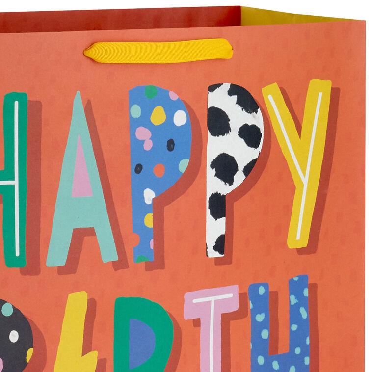 Hallmark 20" Electrifying Wishes On Red Jumbo Birthday Gift Bag