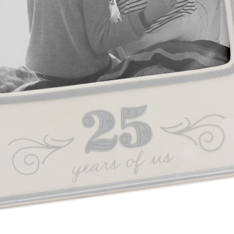 Hallmark 25 Years Of Us Silver Anniversary Picture Frame 5x7