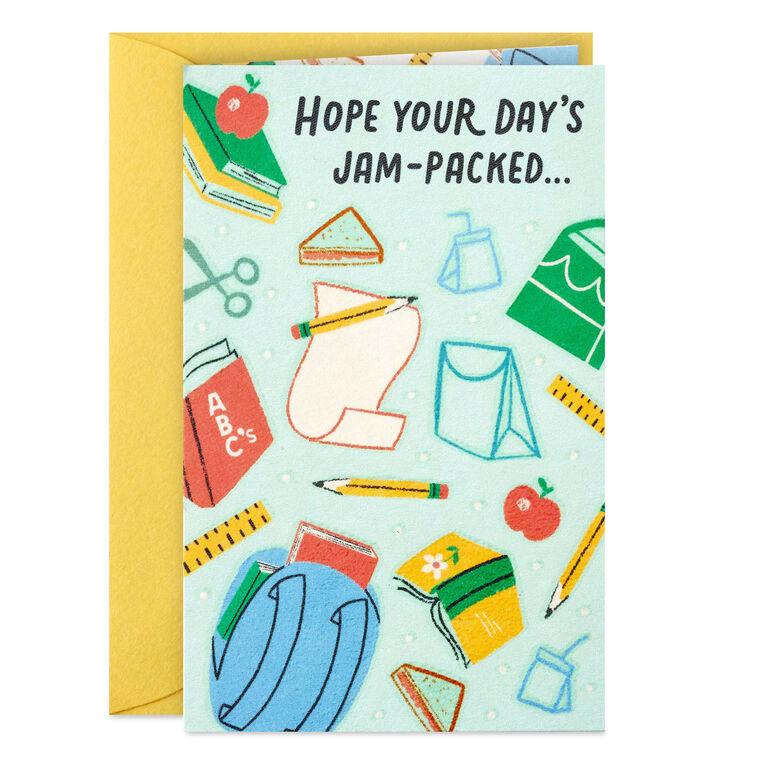 Hallmark 3.25" Mini Little World Changers™ Day Packed With Good Stuff Card