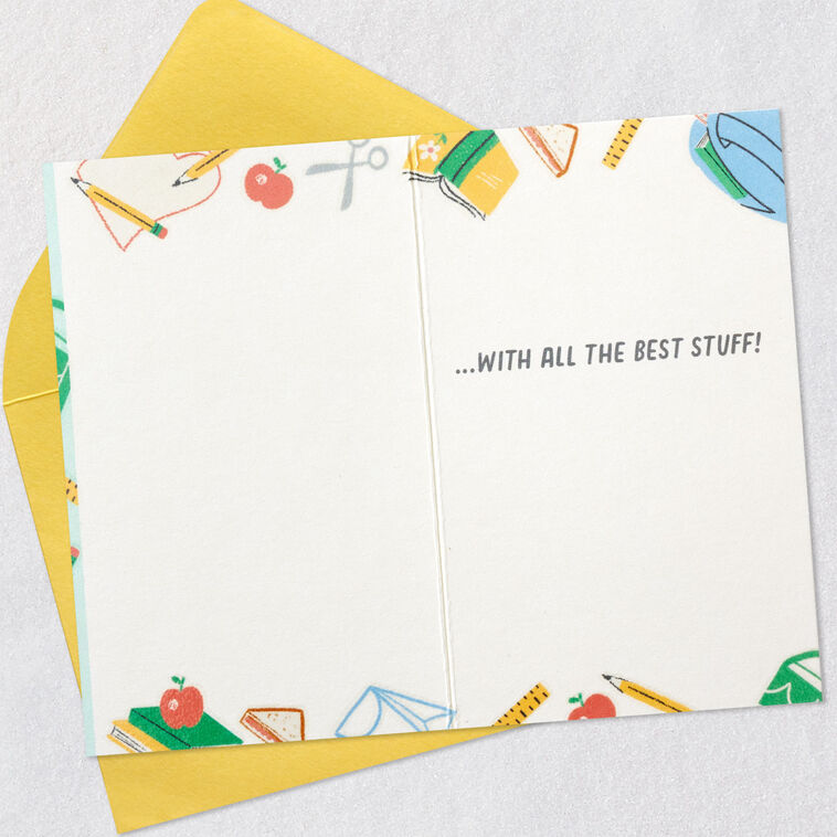 Hallmark 3.25" Mini Little World Changers™ Day Packed With Good Stuff Card