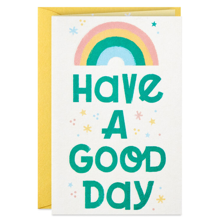 Hallmark 3.25" Mini Little World Changers™ Have A Good Day Blank Card