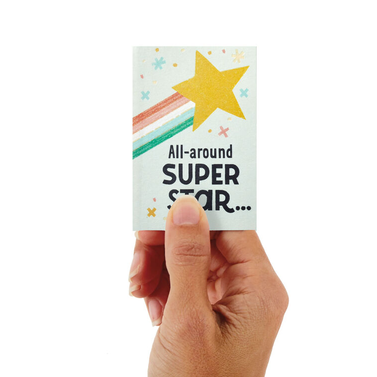 hallmark 3.25" Mini Little World Changers™ Super Star Card