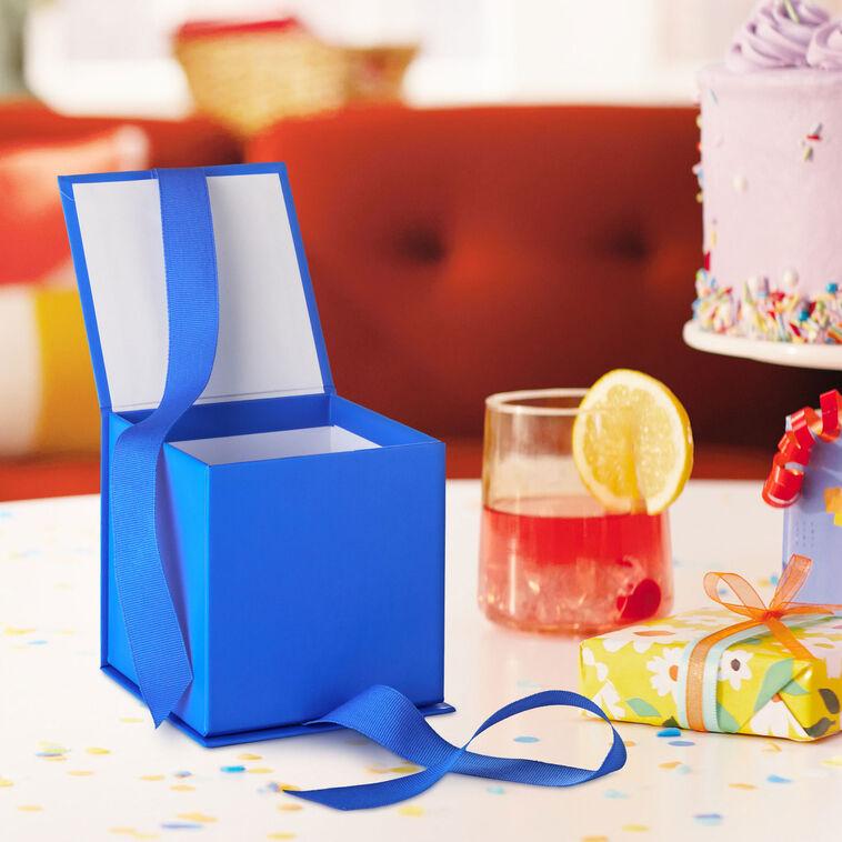 Hallmark 4.2" Solid Royal Blue Small Square Gift Box