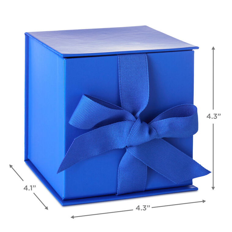 Hallmark 4.2" Solid Royal Blue Small Square Gift Box