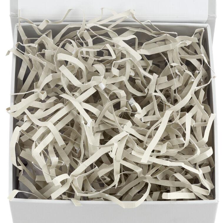 Hallmark 4.3" Small Pearl Gray Gift Box With Shredded Paper Filler
