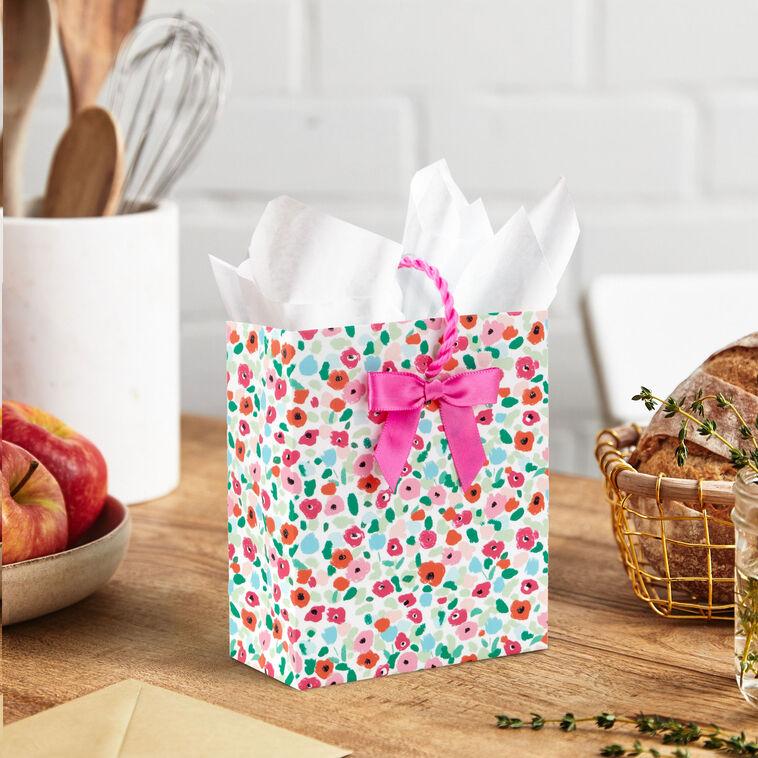 Hallmark 4.6" Bright Floral Gift Card Holder Mini Bag