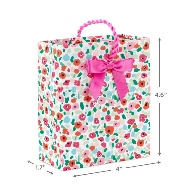 Hallmark 4.6" Bright Floral Gift Card Holder Mini Bag