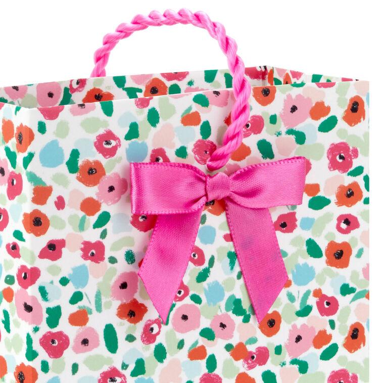 Hallmark 4.6" Bright Floral Gift Card Holder Mini Bag