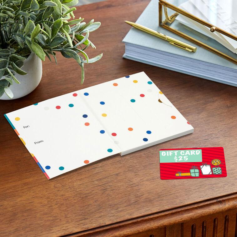 Hallmark 4.6" Celebrate Color Block Gift Card Holder Box