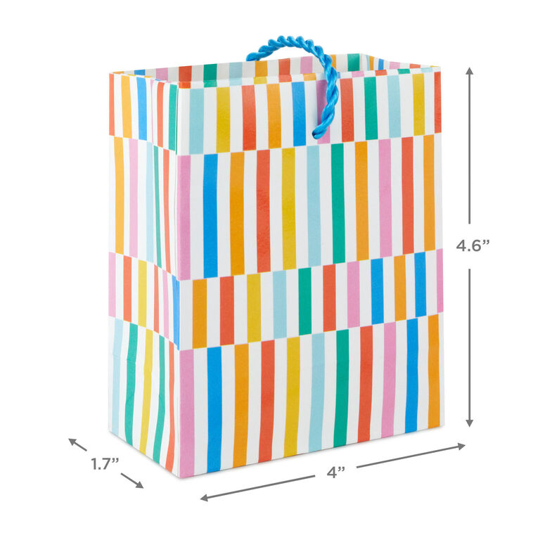 Hallmark 4.6" Colorful Broken Lines Gift Card Holder Mini Bag