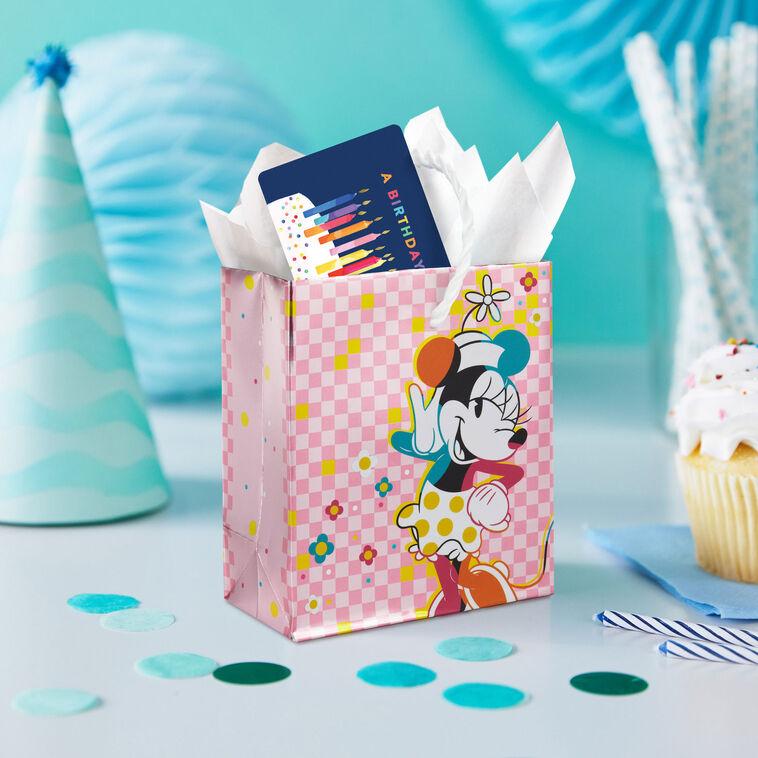 Hallmark 4.6" Disney Minnie Mouse On Pink Gift Card Holder Mini Bag