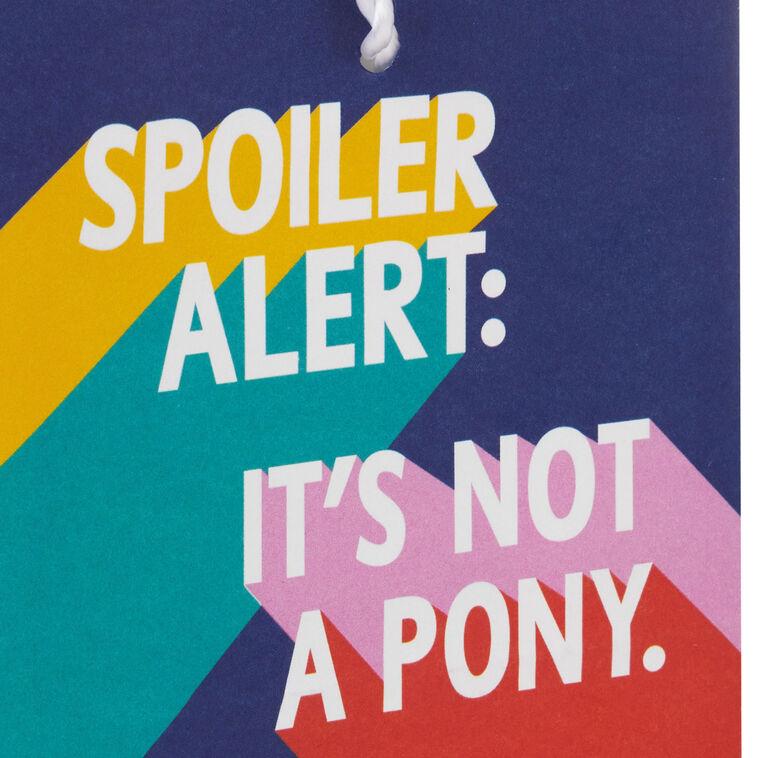 Hallmark 4.6" Spoiler Alert Gift Card Holder Mini Bag