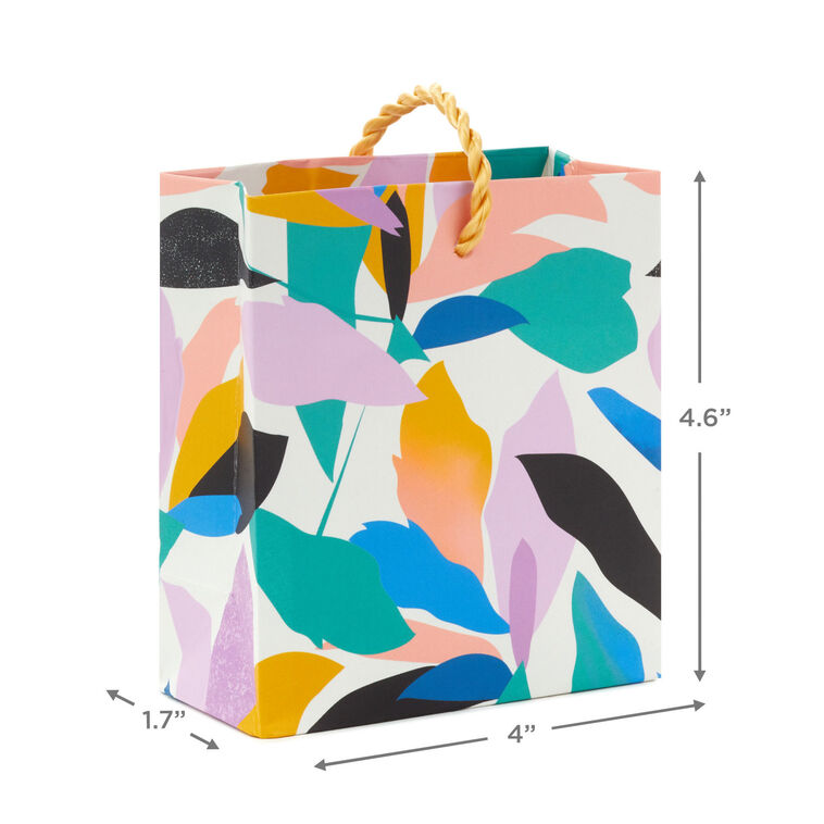 Hallmark 4.6" Whimsical Patterns 3-Pack Gift Card Holder Mini Bags