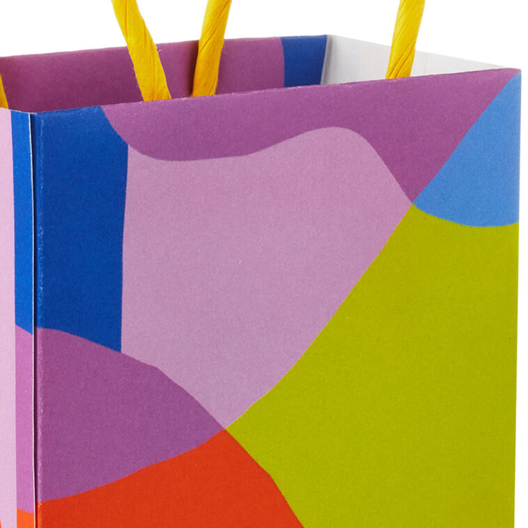 Hallmark 4" Abstract Neon Shapes Mini Treat Bags With Handles Pack Of 4