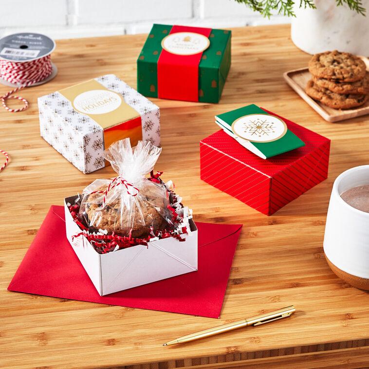 Hallmark 4" Merry Mix 3-Pack Small Christmas Gift Boxes Assortment