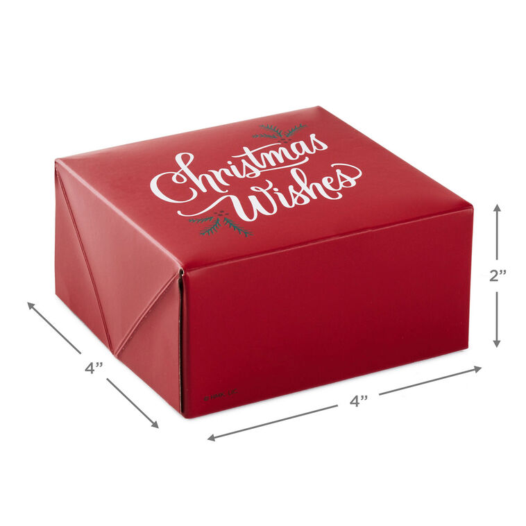Hallmark 4" Merry Wishes 4-Pack Small Christmas Gift Boxes Assortment