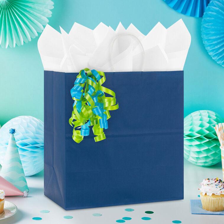 Hallmark 6.5" Aqua And Light Green Curly Ribbon Gift Bow