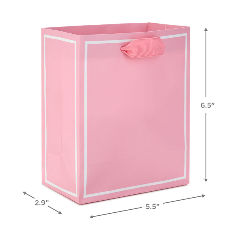 Hallmark 6.5" Assorted Pastel Colors 5-Pack Gift Bags